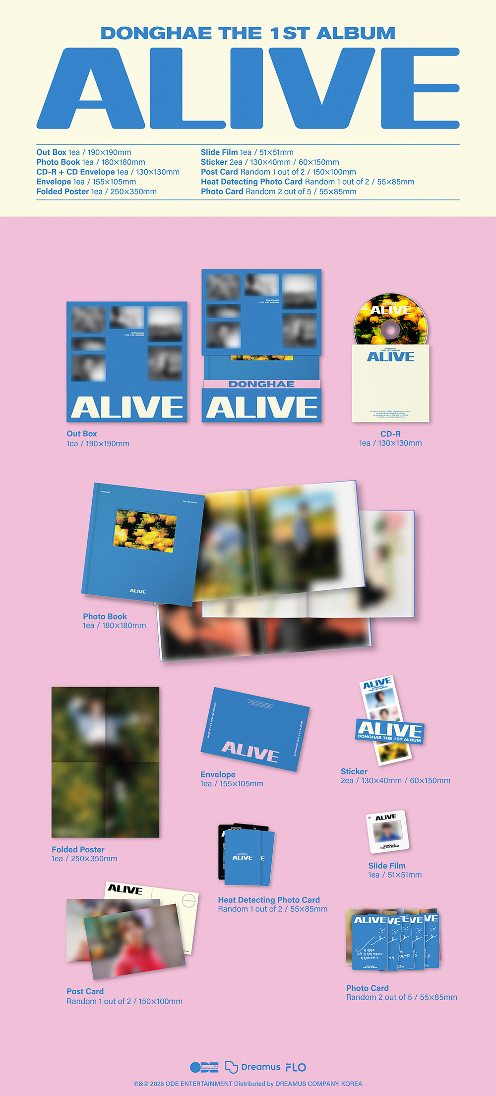 [Ktown4u Special Gift] DONGHAE - 1st Album [ALIVE] (PHOTO BOOK Ver.)